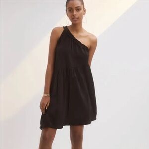 Anthropologie Ruffled One Shoulder Dresss